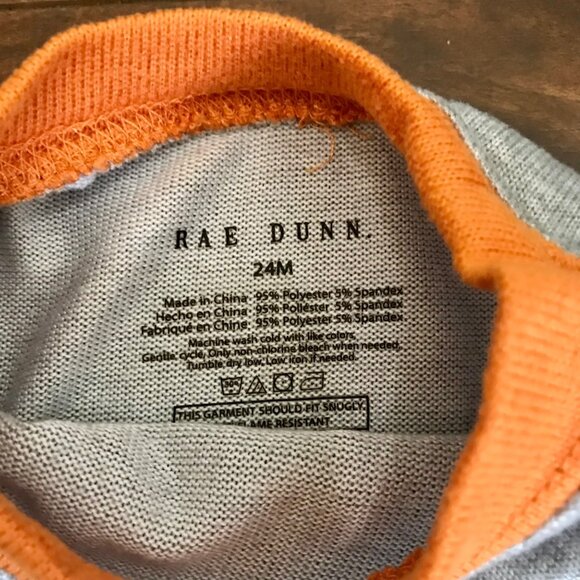 Rae Dunn Boo Crew Halloween Toddler Long Sleeve Unisex P.J Shirt. Size 24 Months - Picture 3 of 4